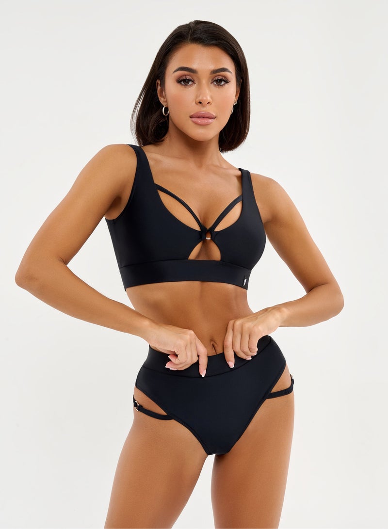 بونا فيدي بيكيني هالتر - بيكيني مثلث بقطعتين مع رباط جانبي سفلي - ناعم - Image 1