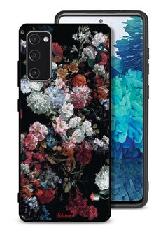 Tolwak غطاء حماية لهاتف Samsung Galaxy S20 FE 4G بنقشة الورود العتيقة  - Image 1