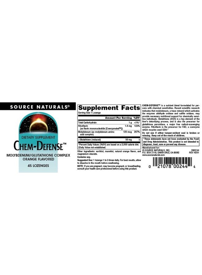 Source Naturals Chem-Defense - 45 Orange Lozenges - Image 4