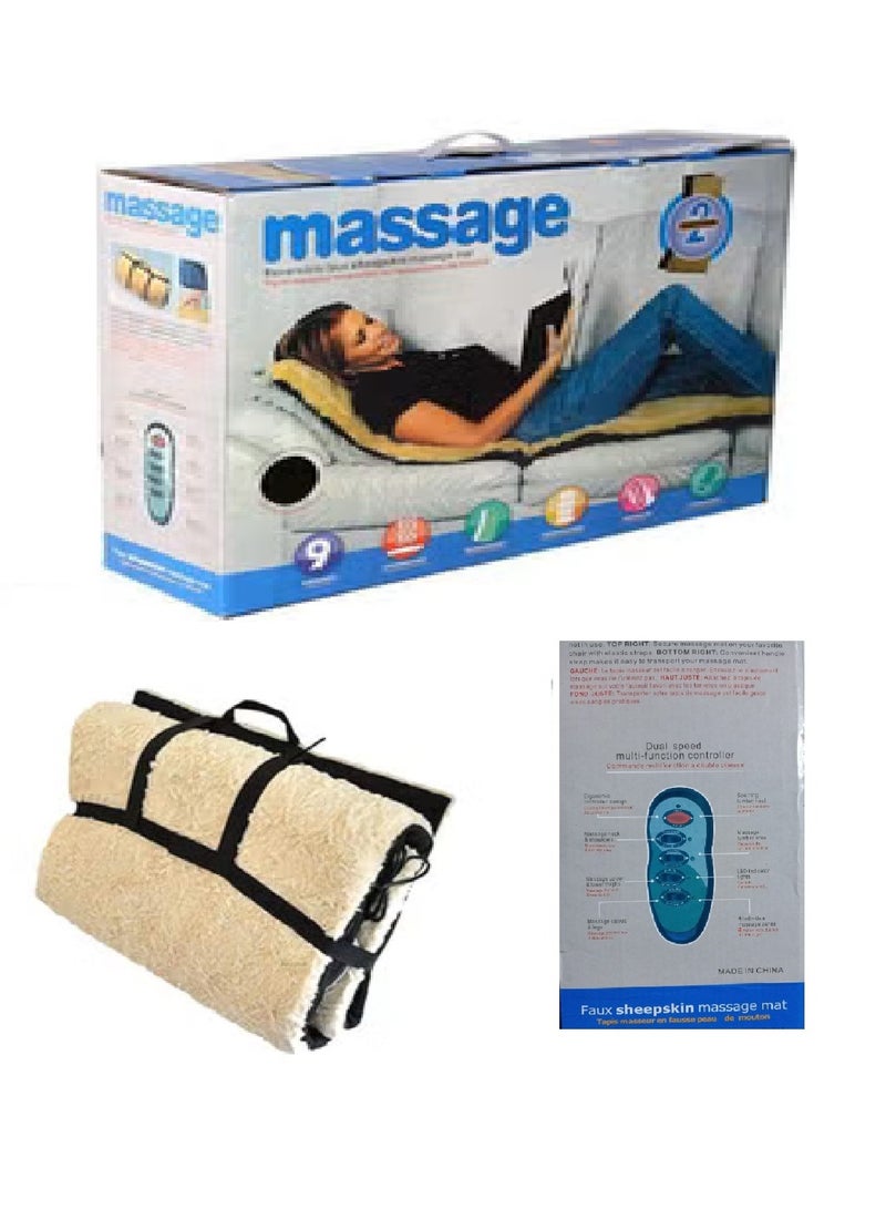 Heating And Full Body Massage Mattress With 9 Levels With Remote Control - Image 1