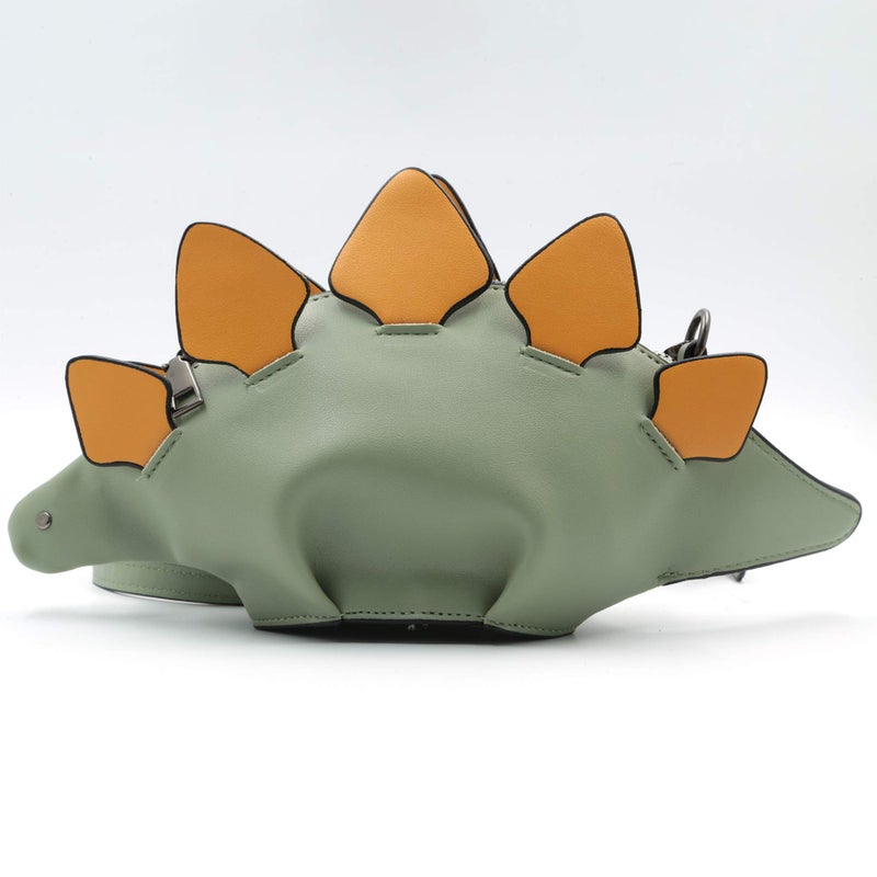 Ondeam Dinosaur Shoulder Purses,PU Stegosaurus CrossBody Bag for Girl Women(Green) - Image 4