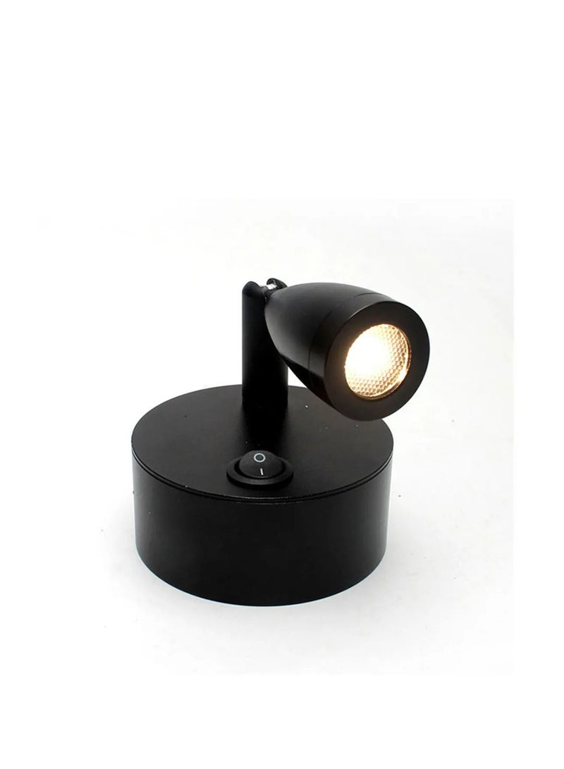 إسكدنيا مصابيح LED محمولة بقوة 2 وات باللون الأسود لخزانة المجوهرات تعمل بالبطارية الجافة AAA 3000 كلفن 6000 كلفن على الطاولة والمكتب مع إضاءة كاشفة - Image 4