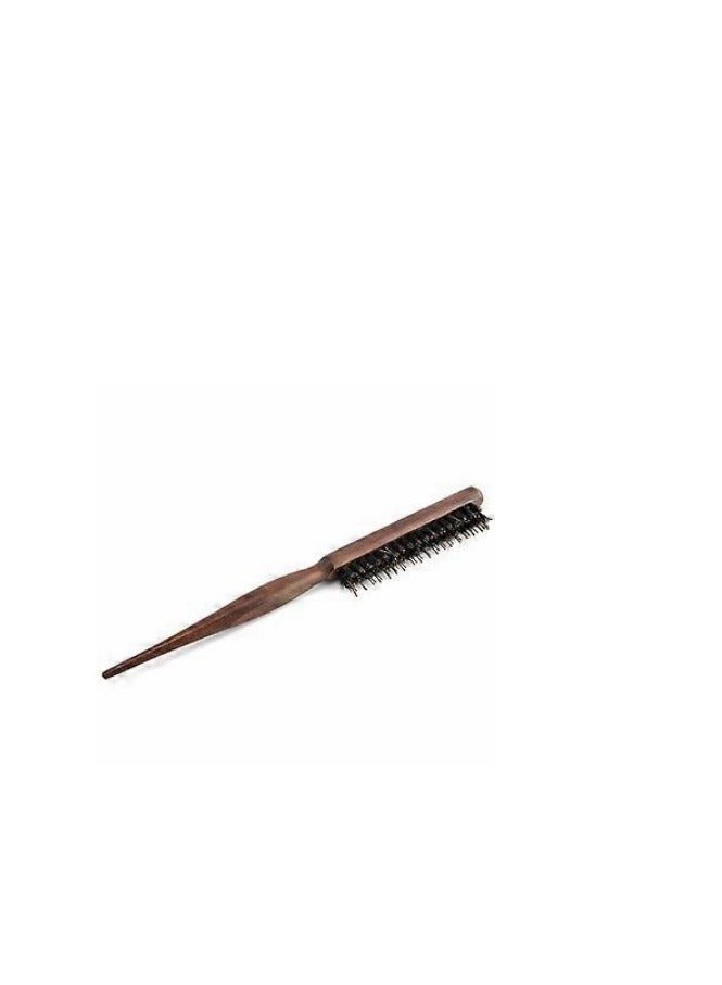 Wooden Handle Hair Brush For Styling, Anti-Shedding, Nylon Hair Comb With Bristles Helps Hold Hair Without Added Cream Or Gel - Image 2