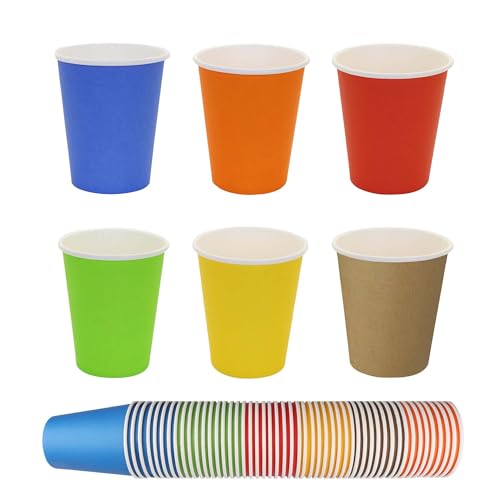 Yes Fresh Yes!Fresh Hot Party Paper Cups, 8 Ounce, 50 Count, Multiple Colors (Multiple Colors) - Image 1