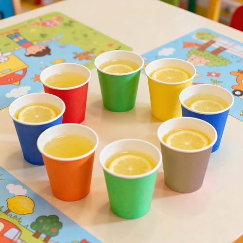 Yes Fresh Yes!Fresh Hot Party Paper Cups, 8 Ounce, 50 Count, Multiple Colors (Multiple Colors) - Image 2