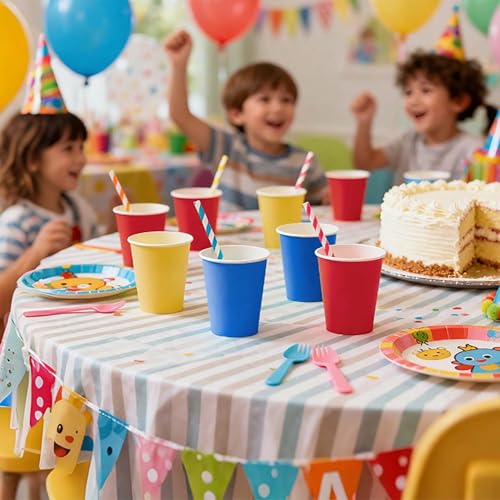 Yes Fresh Yes!Fresh Hot Party Paper Cups, 8 Ounce, 50 Count, Multiple Colors (Multiple Colors) - Image 3