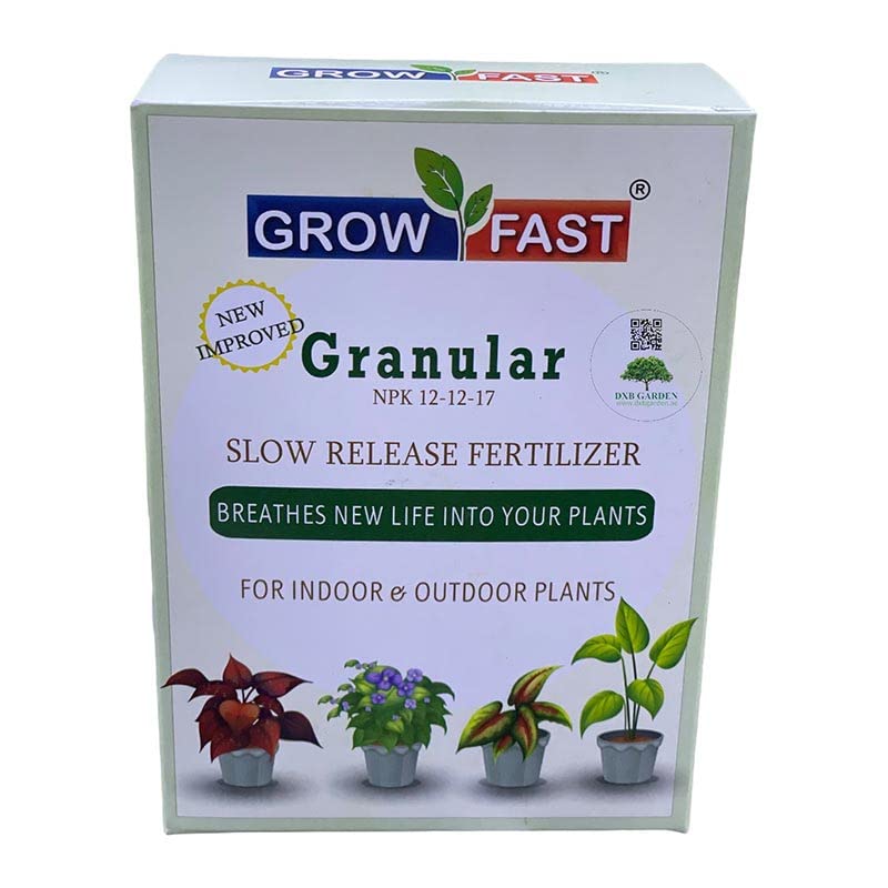 Grow Fast Granular Slow Release Fertilizer NPK 12-12-17 for Indoor and Outdoor Plants - 300 Grams - Image 3