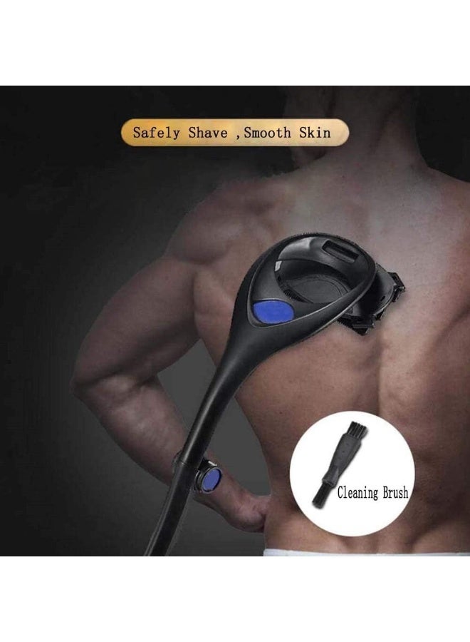 Xspring Back Shaver for Men, Manual Back Hair Shaver for Men, Ergonomic Handle, Shave Wet Or Dry (Extra Blades Included), Flexible Head for Safe Shaving, Shave Wet or Dry Body Groomer Trimmer - Image 2