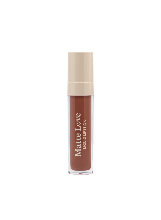 Armaf Beaute Matte Love Liquid Lipstick Cocoa Kiss – 5ml, Pigmented Long-Lasting Velvet Matte Finish, Smudge-Proof, Lightweight, Smooth Lip Color - Image 1