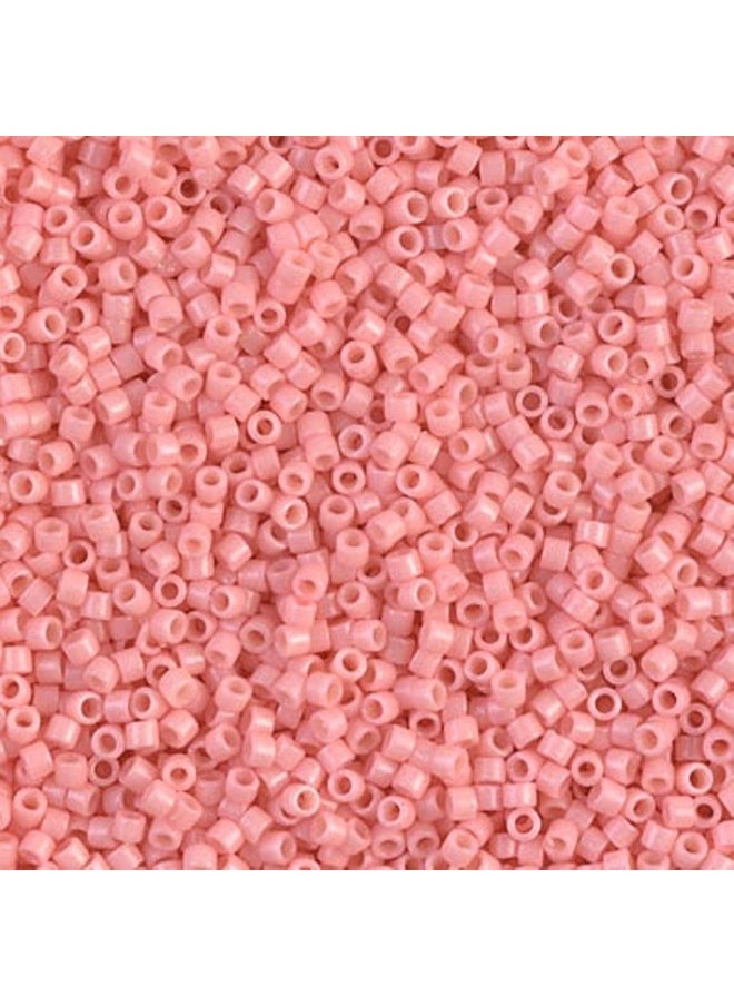 Delica Seed Beads Bundle: Size 11 0 Duracoat Opaque Lychee (Db2113) Lt Watermelon (Db2114) & Guava (Db2115) 3 Tubes Of 7.2 Grams Ea