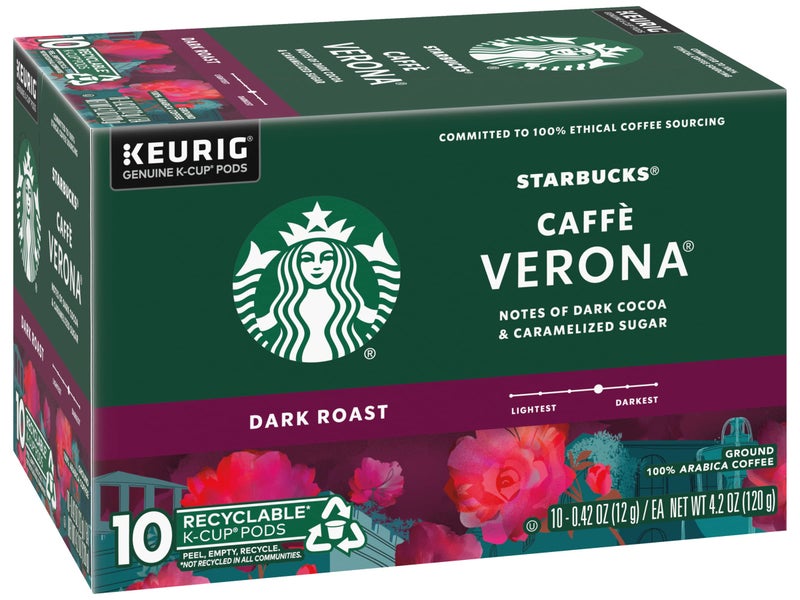 Starbucks Caffe Verona Coffee K-Cup Pods, Dark Roast Arabica Coffee, 20 Count (Pack of 2 Boxes) - Image 3