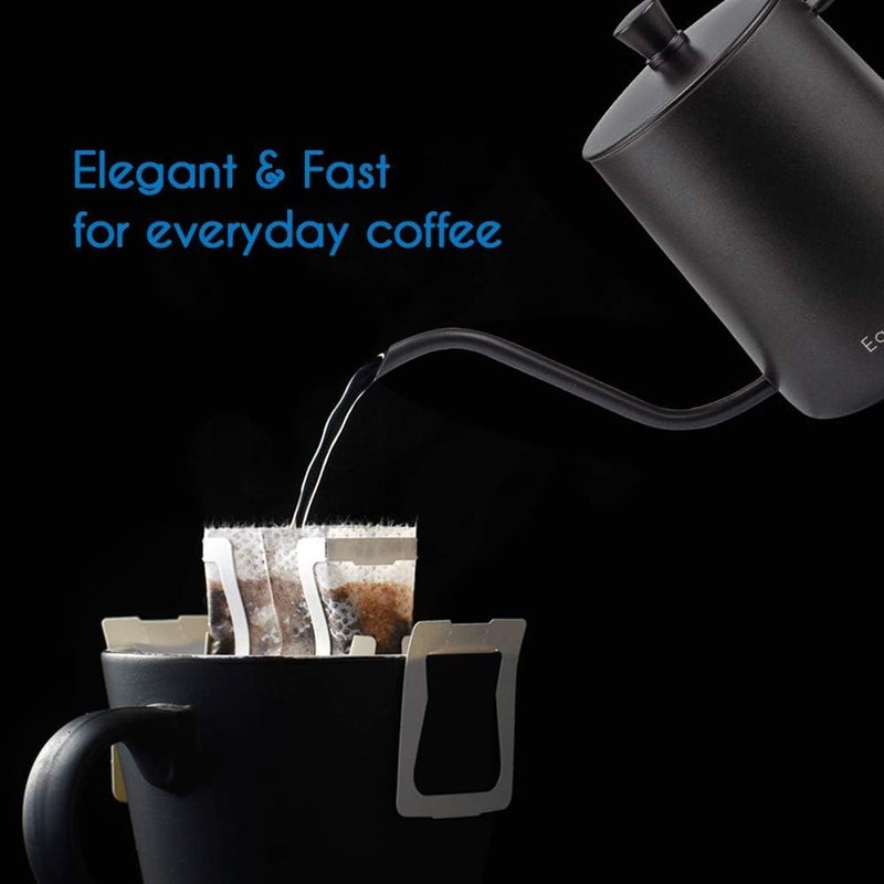 Easyworkz Gage Gooseneck Pour Over Coffee Kettle 20 oz with Thermometer Stainless Steel Hand Drip Coffee Pot With Long Narrow Spout - Image 4