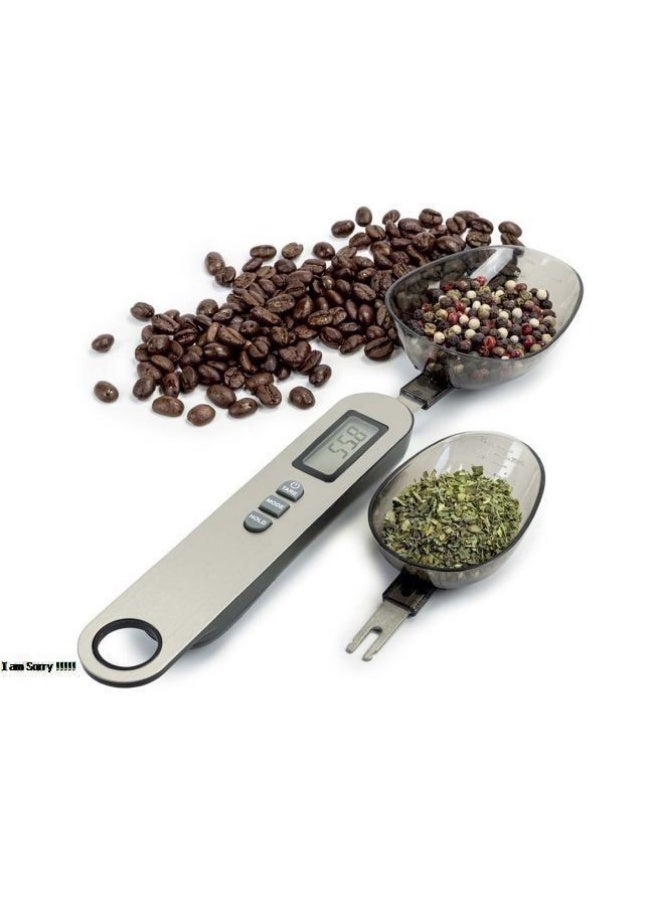 بروماس ميزان مطبخ إلكتروني مزود بملعقة قياس رقمية للمواد الصلبة والسائلة