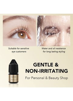 GOLLEE DIY Lashes Extension/Extra Strong Evolution Eyelash Extension Glue (0.1fl.oz / 3ml),Lash Extension at Home,3-4Seconds/Low Humidity/Waterproof and Oil Resistant  - Image 3