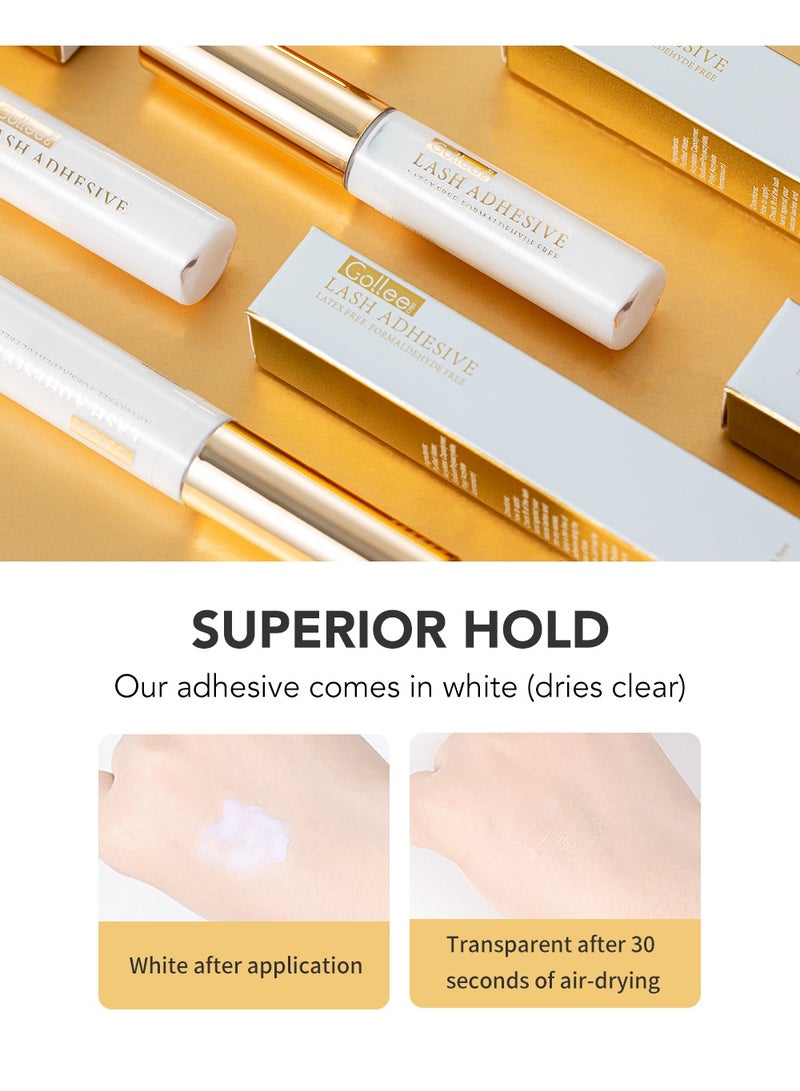 GOLLEE Professional Lash Adhesive, Clear Strip & Cluster Eyelash Glue, Waterproof, Latex-Free, Formaldehyde-Free, 24-Hour Long-Lasting Hold, Sensitive Skin Friendly - Image 2