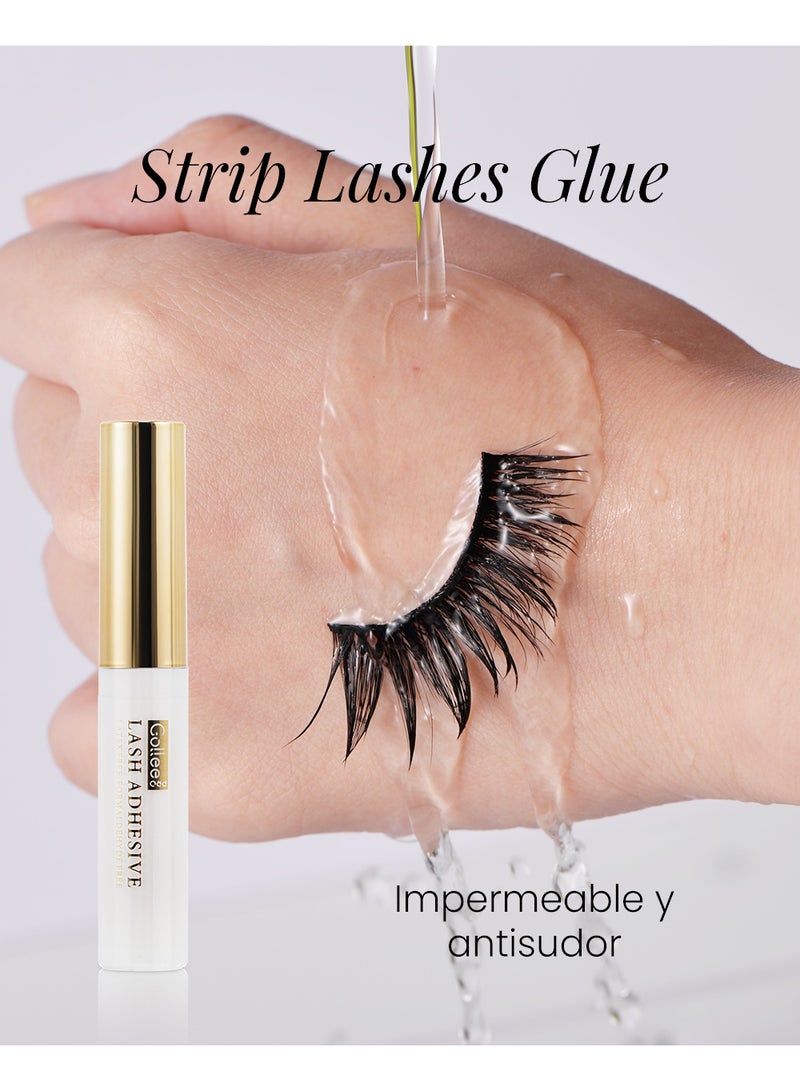 GOLLEE Professional Lash Adhesive, Clear Strip & Cluster Eyelash Glue, Waterproof, Latex-Free, Formaldehyde-Free, 24-Hour Long-Lasting Hold, Sensitive Skin Friendly - Image 4
