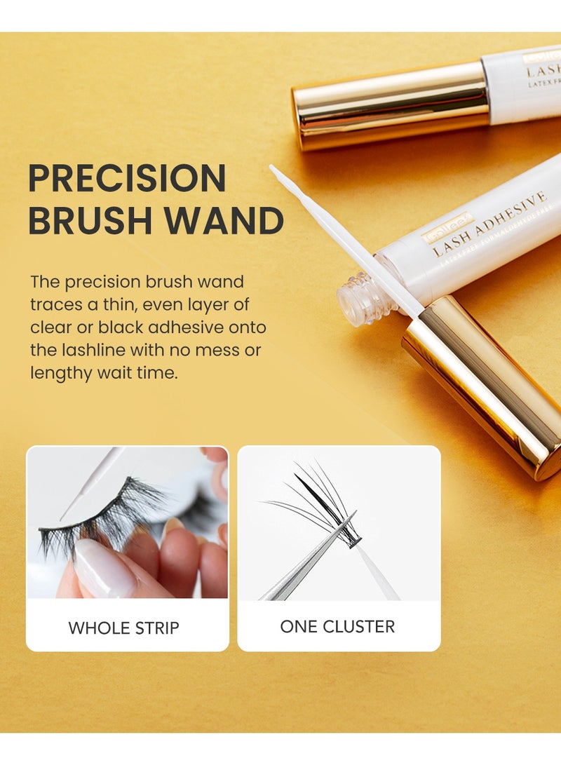 GOLLEE Professional Lash Adhesive, Clear Strip & Cluster Eyelash Glue, Waterproof, Latex-Free, Formaldehyde-Free, 24-Hour Long-Lasting Hold, Sensitive Skin Friendly - Image 3