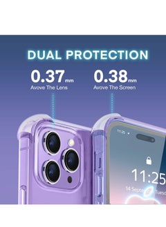 BORTONY iPhone 14 Pro Case 6.1 Inch Ultra Slim Soft TPU Material with 4 Corners Bumper, Shockproof Protection Anti-Scratch Anti-Drop Clear Cover for Apple iPhone 14 Pro  - Image 3