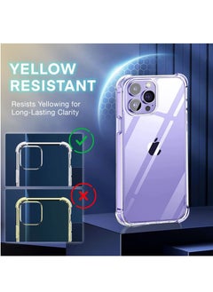 BORTONY iPhone 14 Pro Case 6.1 Inch Ultra Slim Soft TPU Material with 4 Corners Bumper, Shockproof Protection Anti-Scratch Anti-Drop Clear Cover for Apple iPhone 14 Pro  - Image 5