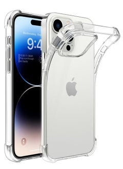 BORTONY iPhone 14 Pro Case 6.1 Inch Ultra Slim Soft TPU Material with 4 Corners Bumper, Shockproof Protection Anti-Scratch Anti-Drop Clear Cover for Apple iPhone 14 Pro  - Image 1