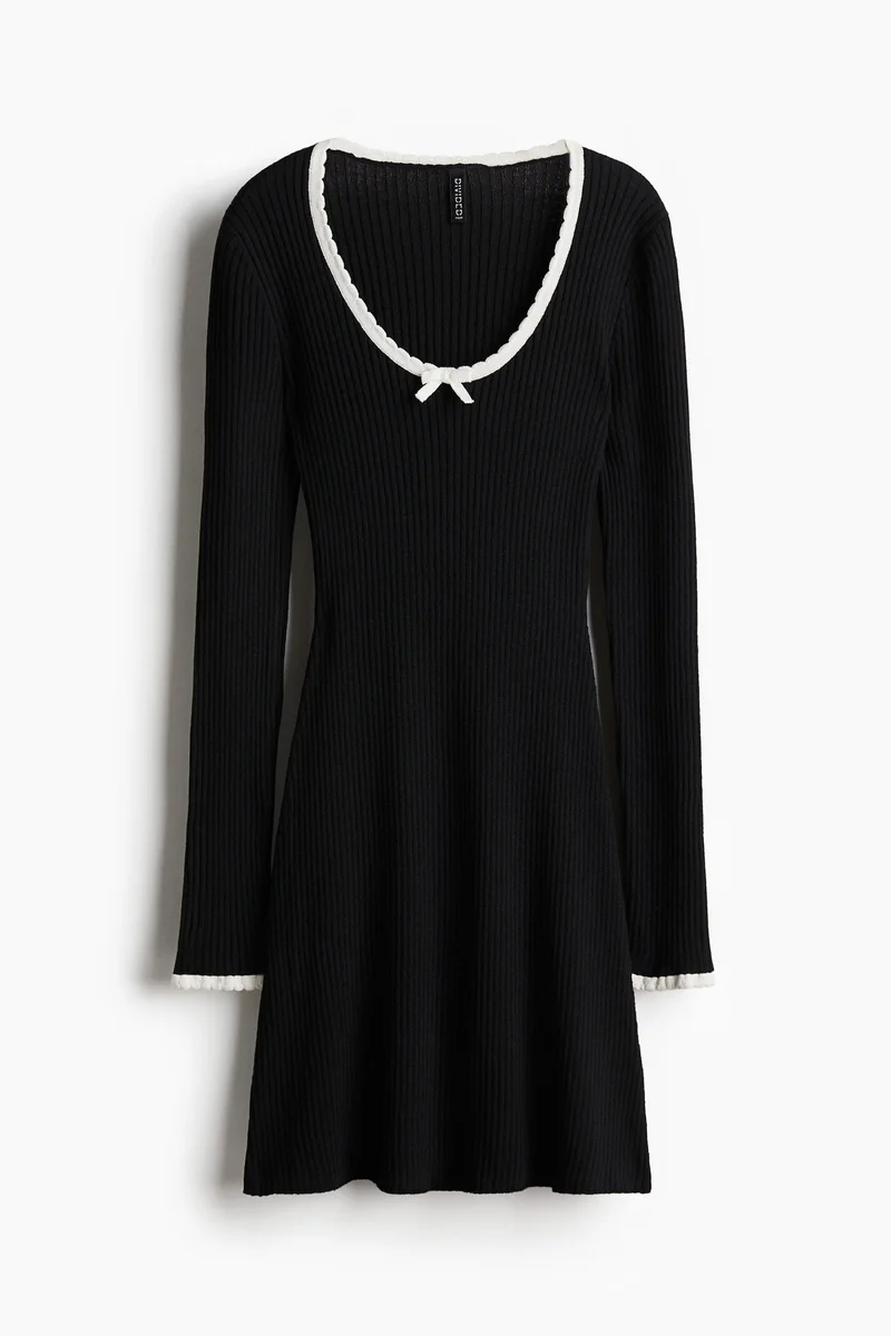 H&M Rib-knit bodycon dress