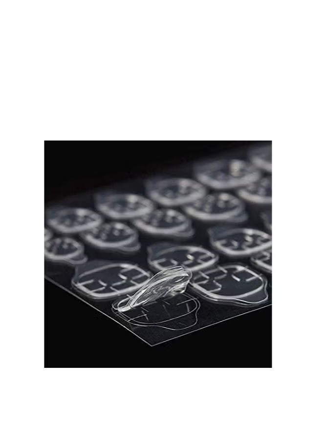 10 Sheets (240pcs) Double-Side Nail Adhesive Tabs, Kalolary Nail Glue Stickers False Nail Jelly Gel Glue Tabs Nail Glue Transparent Flexible Adhesive Nails Tab for Manicure (10 Sheets) - Image 4