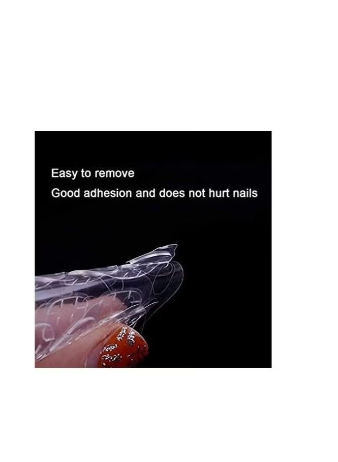 10 Sheets (240pcs) Double-Side Nail Adhesive Tabs, Kalolary Nail Glue Stickers False Nail Jelly Gel Glue Tabs Nail Glue Transparent Flexible Adhesive Nails Tab for Manicure (10 Sheets) - Image 5