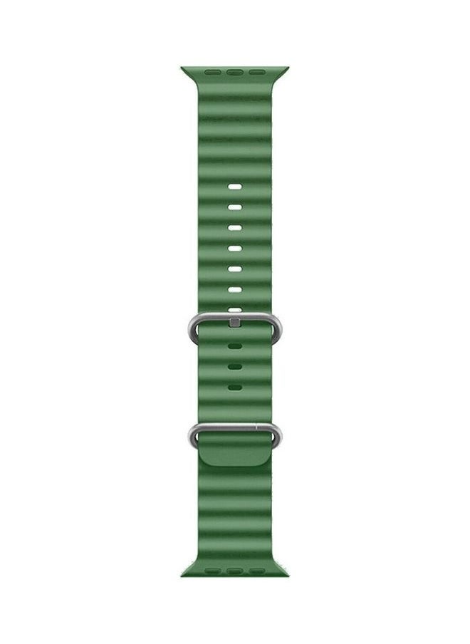 xozgdovg - 2Pack for Apple Watch Ocean Band 49mm 45mm 44mm 42mm Soft Silicone Loop Strap for iWatch Series Ultra/8/7/SE/6/5/4/3/2/1 Yellow/Green - Image 1