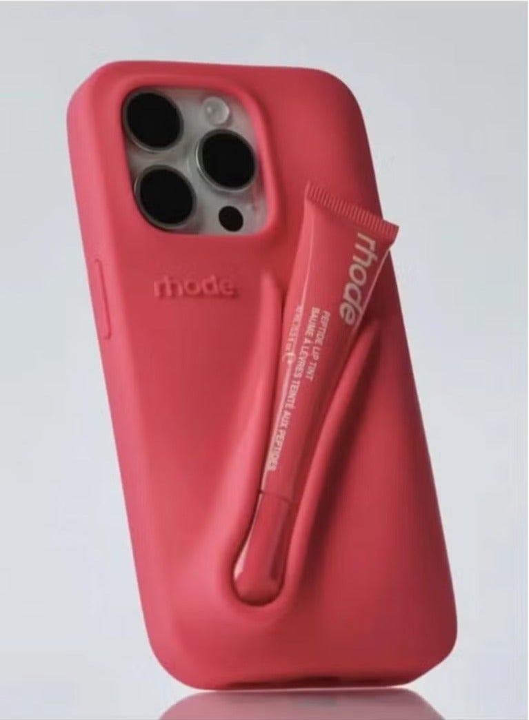 rhode Peptide Lip Tint (Guava Spritz) + Summer Lip Case Case (Guava Spritz)-Suitable for Apple iPhone Models Case - Image 3
