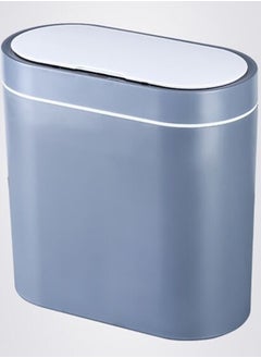 Generic Bathroom Trash Can 8L Waterproof Motion Sensor Small Bathroom Trash Can with Lid Slim Plastic Narrow Bedroom Garbage Can  - Image 3