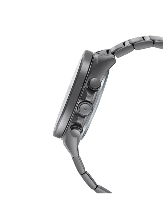 CASIO Casio Edifice Men Analog Digital Solar Powered Black Dial Stainless Steel Gray ion Plated Band ECB-900MDC-1ADR. - Image 2