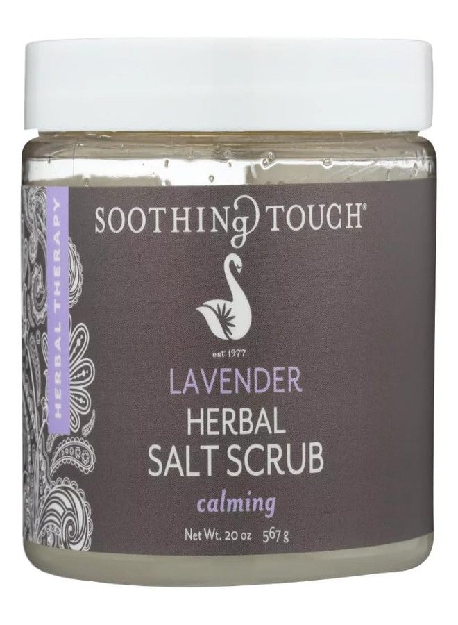 Soothing Touch Herbal Salt Scrub, Lavender, 20 oz - Image 1