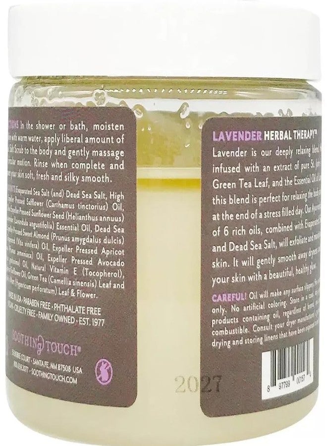 Soothing Touch Herbal Salt Scrub, Lavender, 20 oz - Image 4