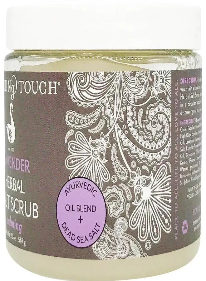 Soothing Touch Herbal Salt Scrub, Lavender, 20 oz - Image 3