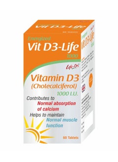 Life On Energized Vitamin D3 1000 I.u, 60 Tablets - pzsku/Z5B5A60CDB7A0F5CF708BZ/45/_/1721143492/a7edaa95-4391-481c-bb35-7a71c9c08e64