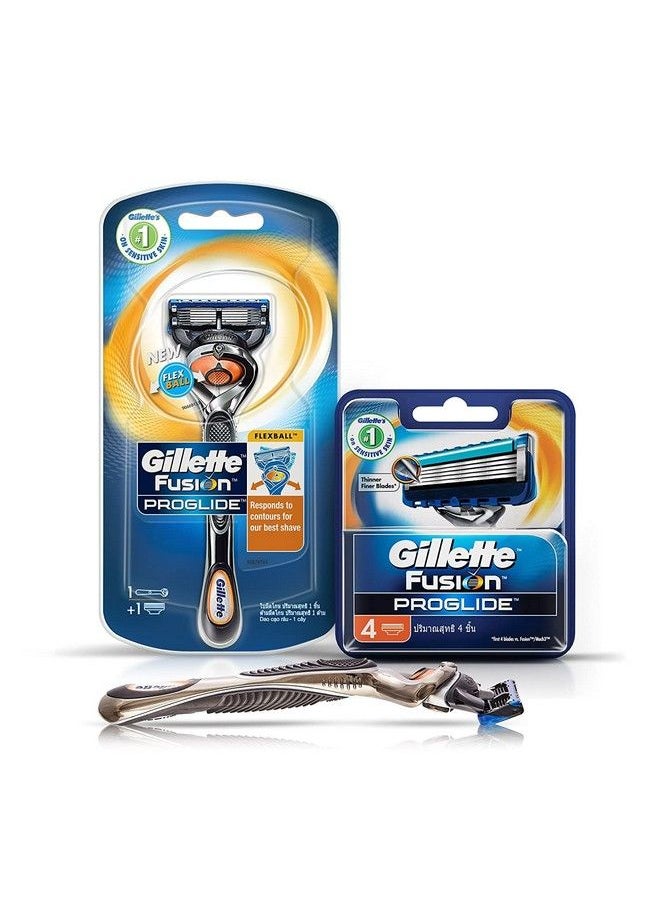 Flexball Pro Glide Gift Pack And Flexball Razor With 4 Flexball Cartridge