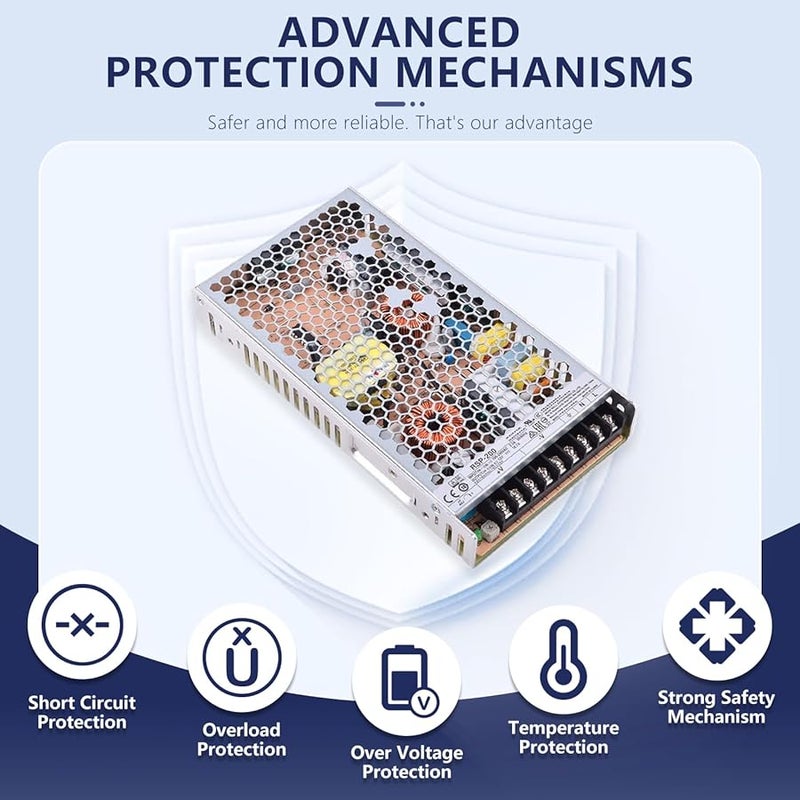 DYSGLOBAL 200W 13.5V AC DC Power Supply Single Output Active PFC Industrial Automation - Image 3