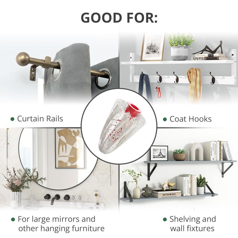 X-Protector Patches for Anchors - 20 PCS Set of 2 Sizes - Loose Wall Anchor Fix Pad - Dry Wall Anchor Repair Pads - Plaster Wall Anchors - Wall Anchors Repair Patches to Keep Them in Place! - Image 4