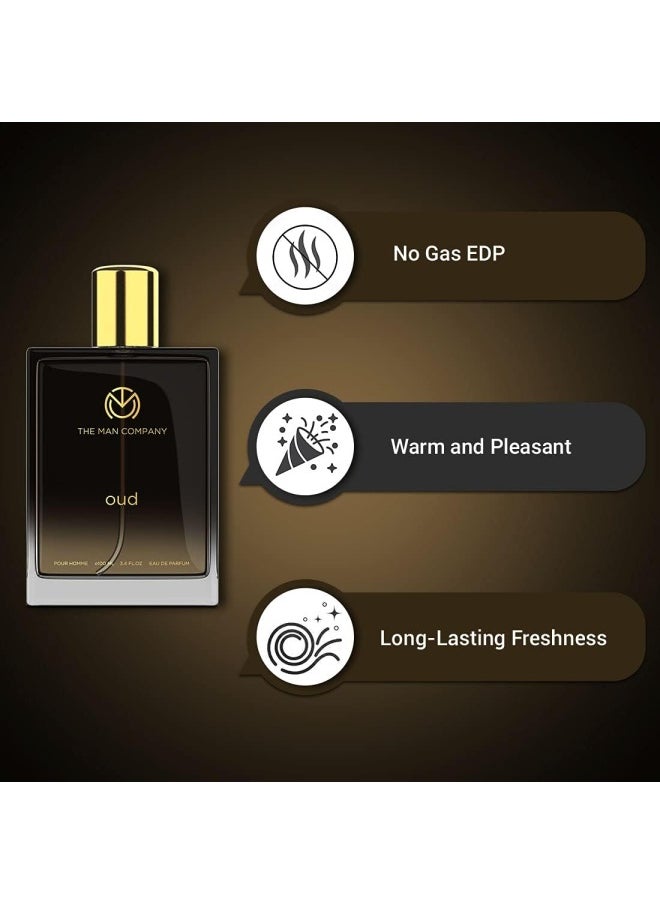 The Man Company - Oud Perfume For Men | Premium Long Lasting Fragrance Spray | Edp For Men (Eau De Parfum) 100ml (Pack Of 1) - Image 1