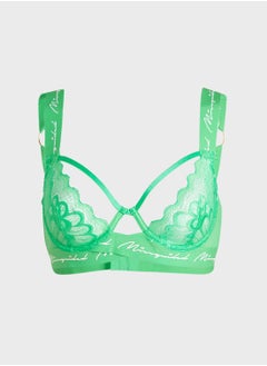 Cut Out Lace Detail Bra