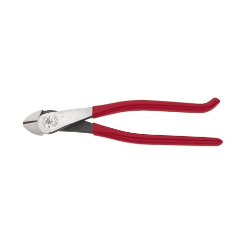 Klein Tools D2489ST Diagonal Cutting Pliers Made in USA Ironworkers Diagonal Cutters with High Leverage Design Works as Rebar Cutter and Rebar Bender 9Inch