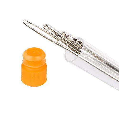 Hekisn Large Eye Sewing Needles, Sewing Needles, Stainless Steel Embroidery Thread Needle, Handmade Yarn Knitting Needles Leather Needle (15 Pieces) - Image 4