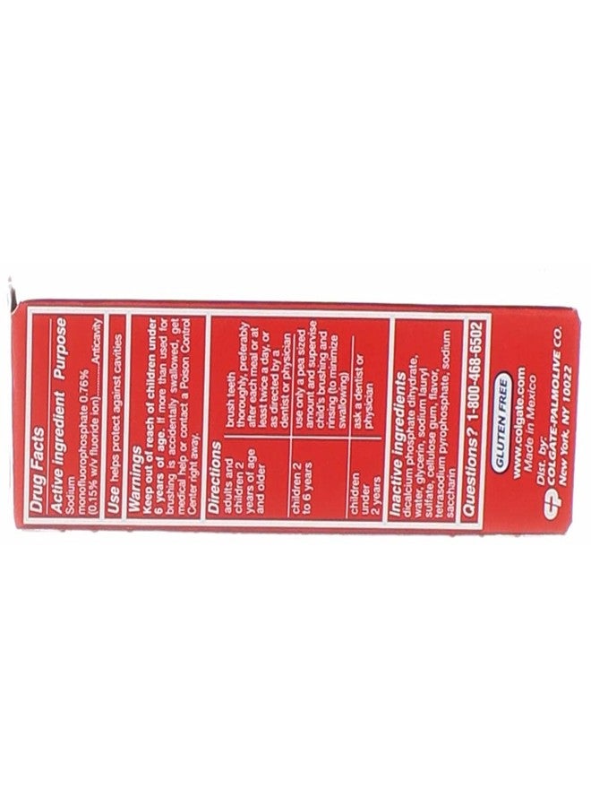 Colgate معجون أسنان كولجيت لحماية التجاويف بالفلورايد، نكهة عادية رائعة، حجم السفر معتمد من TSA، 1 أونصة (عبوة من 8)  - Image 5