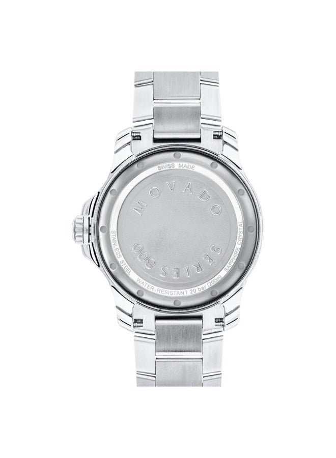 MOVADO BOLD Movado Series 800 Men's Watch with Blue Dial and Steel Case 2600137 - Image 3