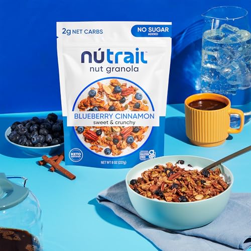 NuTrail Nut Granola, Variety Pack, No Sugar Added, Gluten Free, Grain Free, Keto, Low Carb, Healthy Breakfast Cereal 8 oz. 6 Count - Image 5