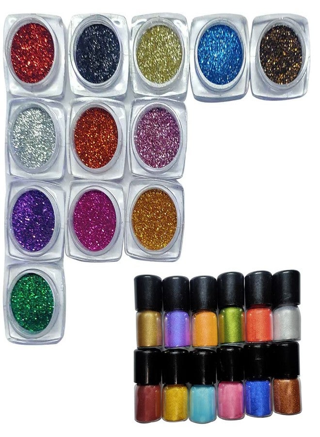 Vozwa 12 Color Eyeshadow Glitter with Eye Shadow Shimmer 12 Pcs Set - Image 1
