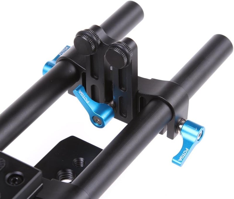 FOTGA DP500 II DSLR 15mm Rail Rod Base Plate Support System for Follow Focus Matte Box,DSLR DV Camera 5D II III IV A7 A7R A7S A9 II III IV GH4/5/5S Z6 Z7 Blackmagic Pocket Cine Camera 4K BMPCC 4K 6K - Image 4