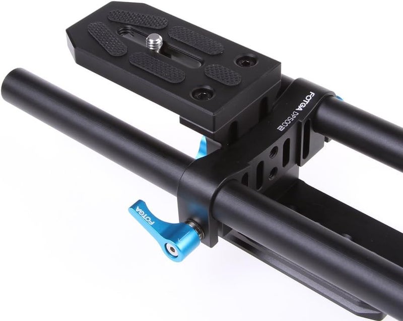 FOTGA DP500 II DSLR 15mm Rail Rod Base Plate Support System for Follow Focus Matte Box,DSLR DV Camera 5D II III IV A7 A7R A7S A9 II III IV GH4/5/5S Z6 Z7 Blackmagic Pocket Cine Camera 4K BMPCC 4K 6K - Image 5