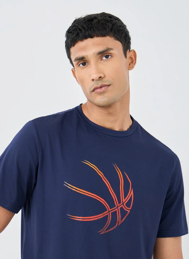 Take Two Graphic Print Round Neck Regular Fit T-Shirt