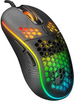 Everest SM-G66 X-Hole USB Black 7d Optical 8000DPI LED Light Mouse  - Image 1